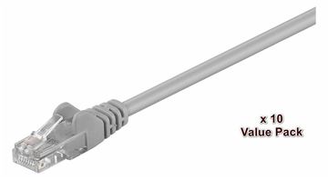 MicroConnect U/UTP CAT5e Grey/Lavendel 10 Pack 20 pcs in a colli - CAT 5e - UTP - Netzwerk - CAT 5e von LumaTech
