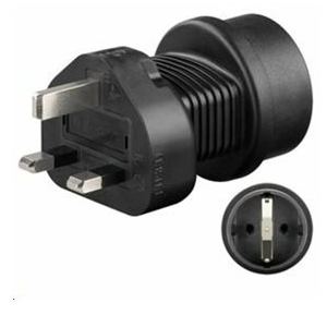 MicroConnect Universal adapter UK/Schuko - Adapter für Power Connector - power CEE 7/7 (W) von LumaTech