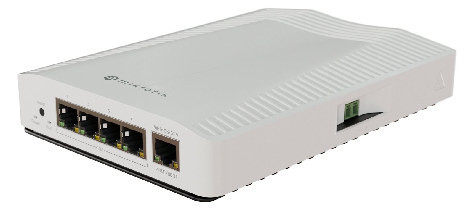 MikroTik CRS304-4XG-IN - Switch - 4 x 1/2.5/5/10GBase-T + 1 x 10/100/1000 (PoE)