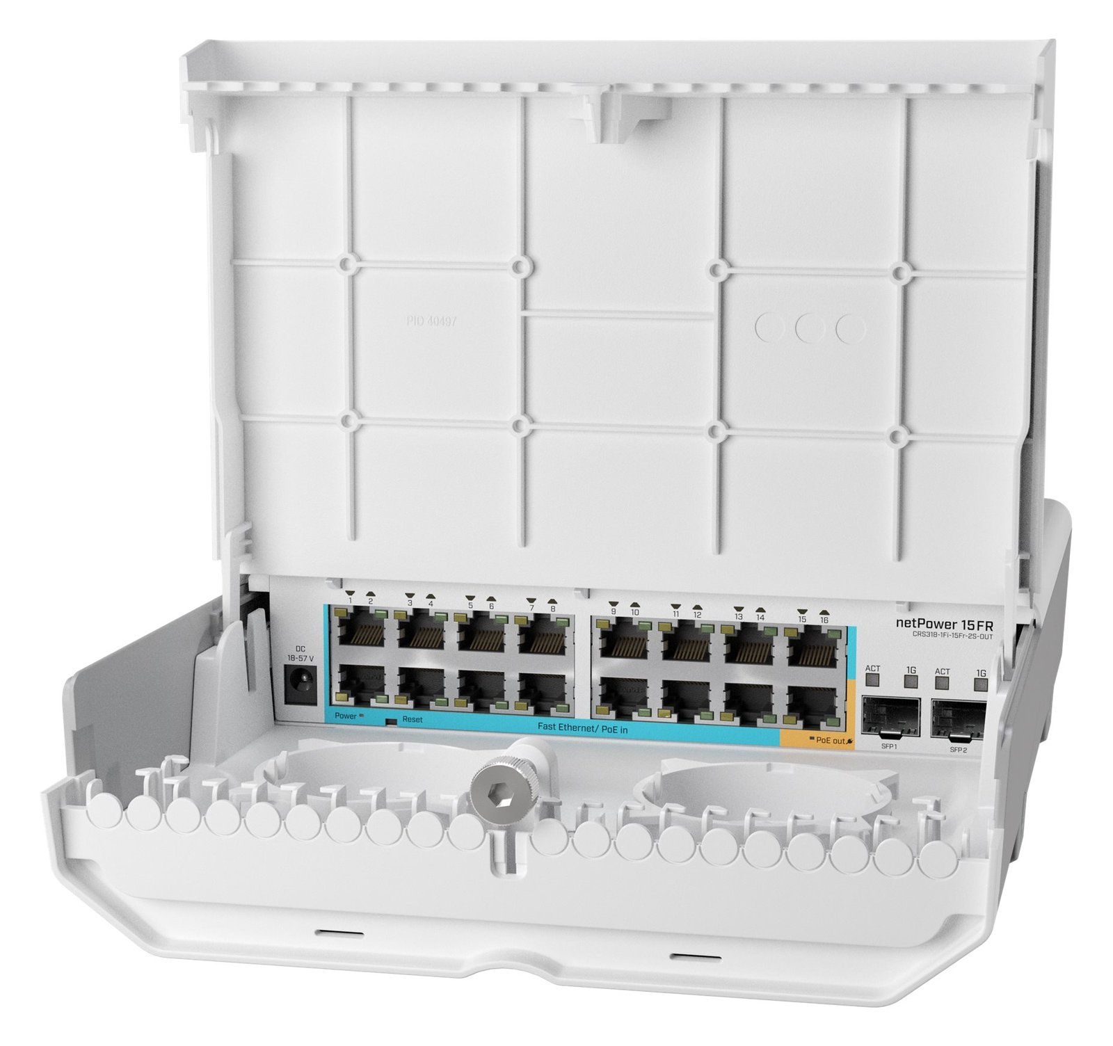 MikroTik netPower 15FR - Switch - 15 x 10/100 (Passive/Reverse PoE)