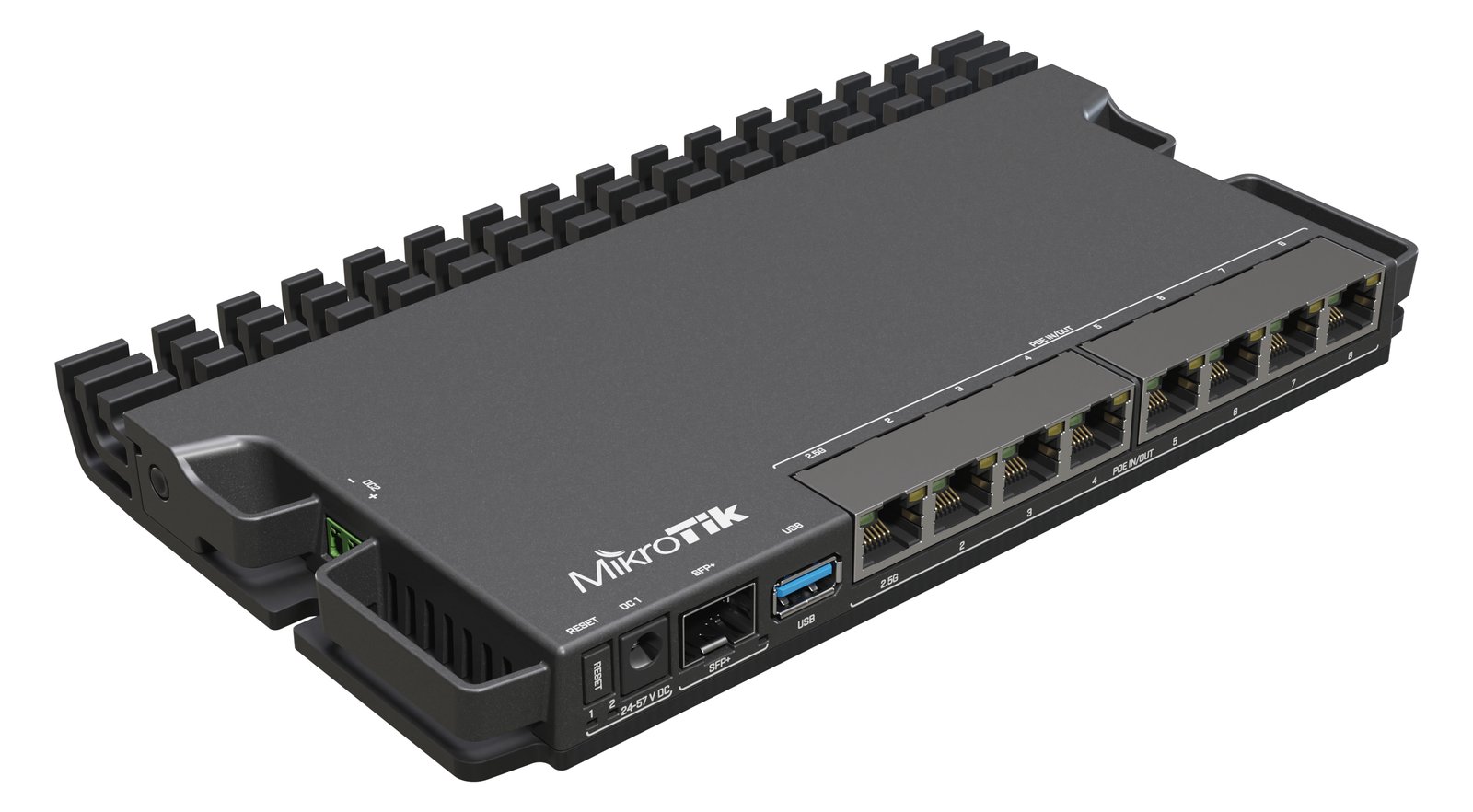 MikroTik RB5009UPR+S+IN - Router - 8-Port-Switch