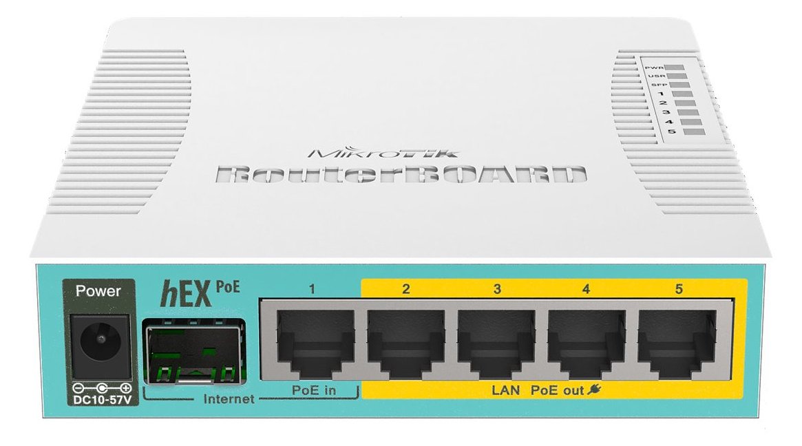 MikroTik RouterBOARD hEX RB960PGS - Router - 4-Port-Switch