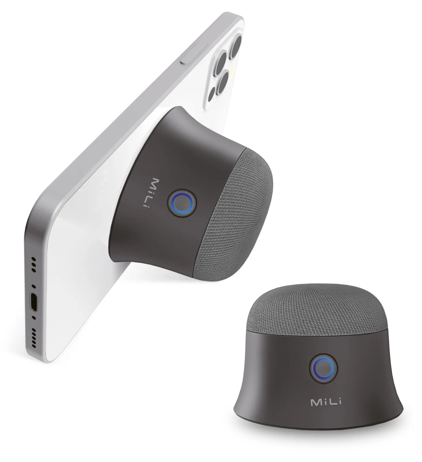 Ultron MiLi Mag-SoundMate - Lautsprecher - tragbar - kabellos - Bluetooth - 3 Watt - Schwarz (Packung mit 2), Ansicht 2