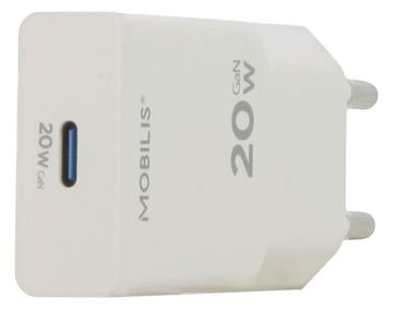 Mobilis Energia Charger 20W Wall USB-C white - Ladegerät von LumaTech
