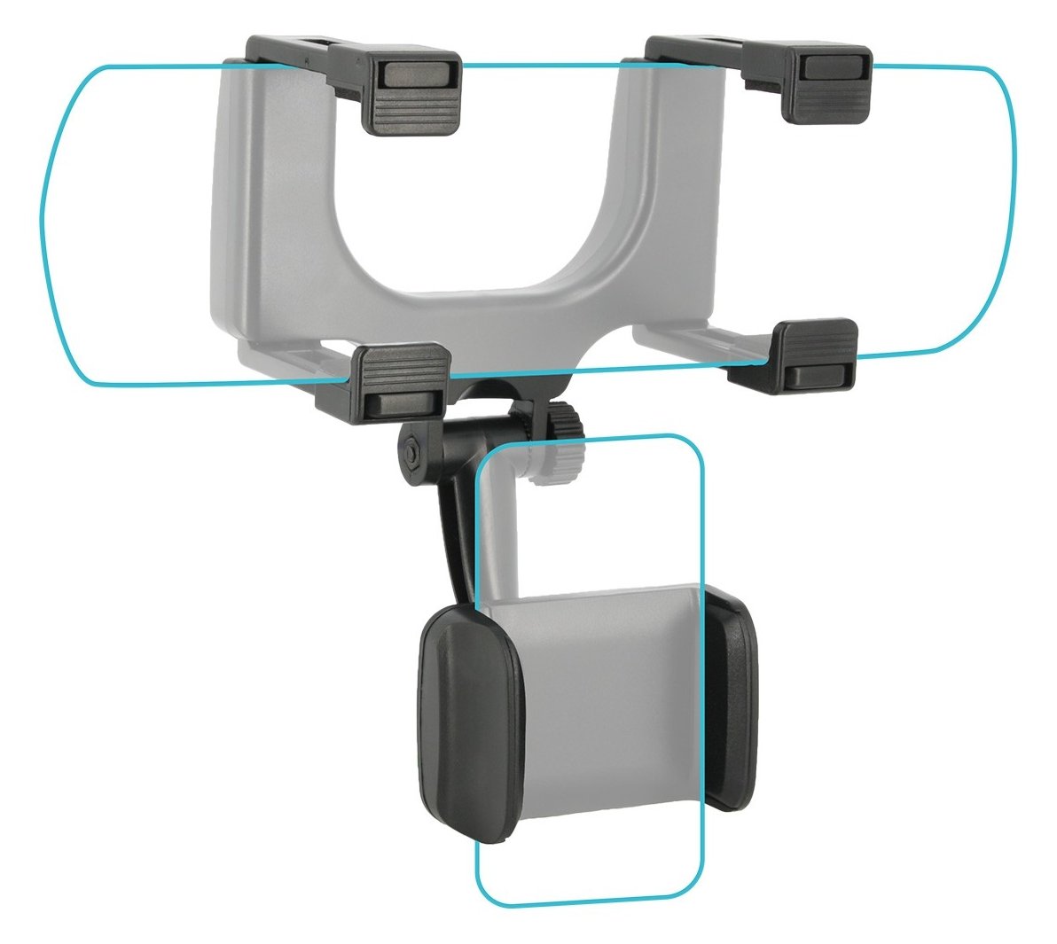 Mobilis Universal Car Rear Mirror Mount for Smar