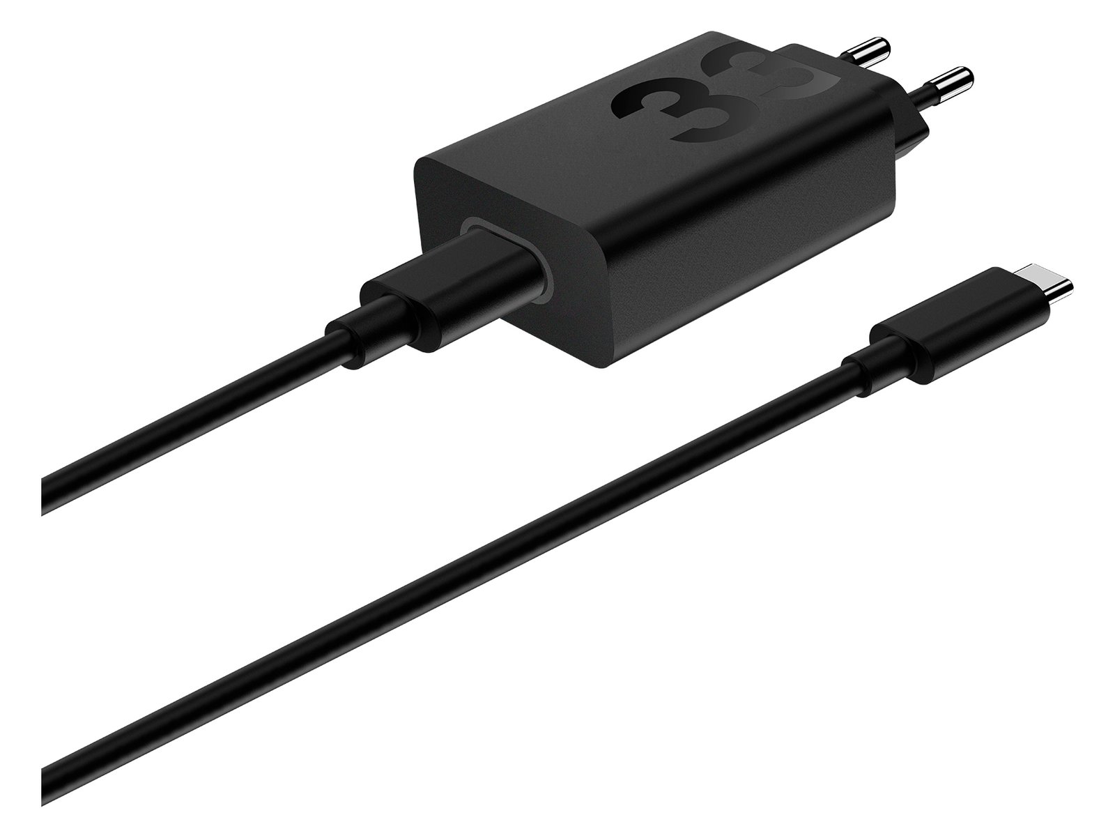 Motorola Solutions TurboPower Wall Charger 33W USB-C 1m C-C cable Black PG38C06448