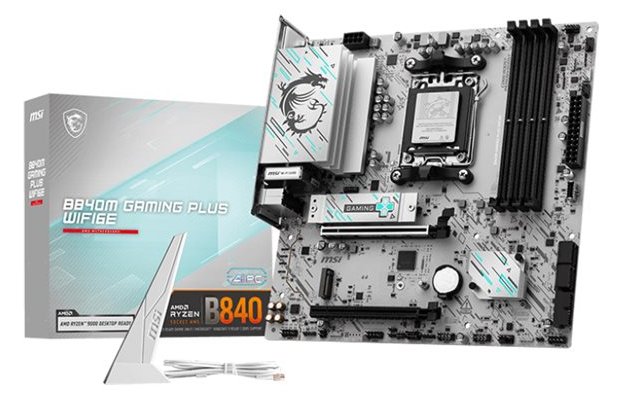MSI B840M GAMING PLUS WIFI6E - Motherboard - micro ATX - Socket AM5 - AMD B840 Chipsatz - 2.5GB LAN, Wi-Fi 6E, Bluetooth