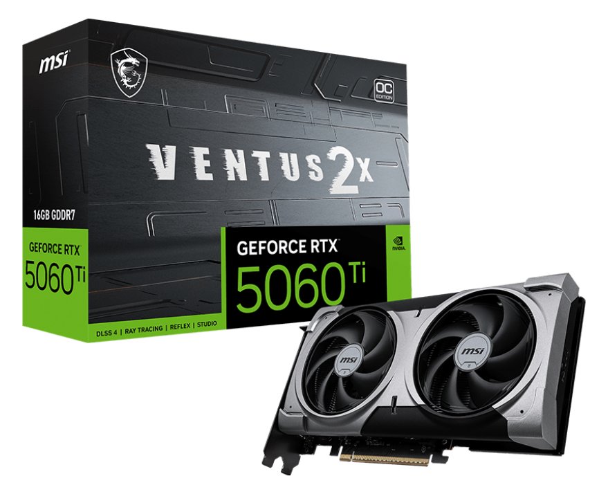 MSI GeForce RTX 5060 Ti 16G VENTUS 2X OC PLUS