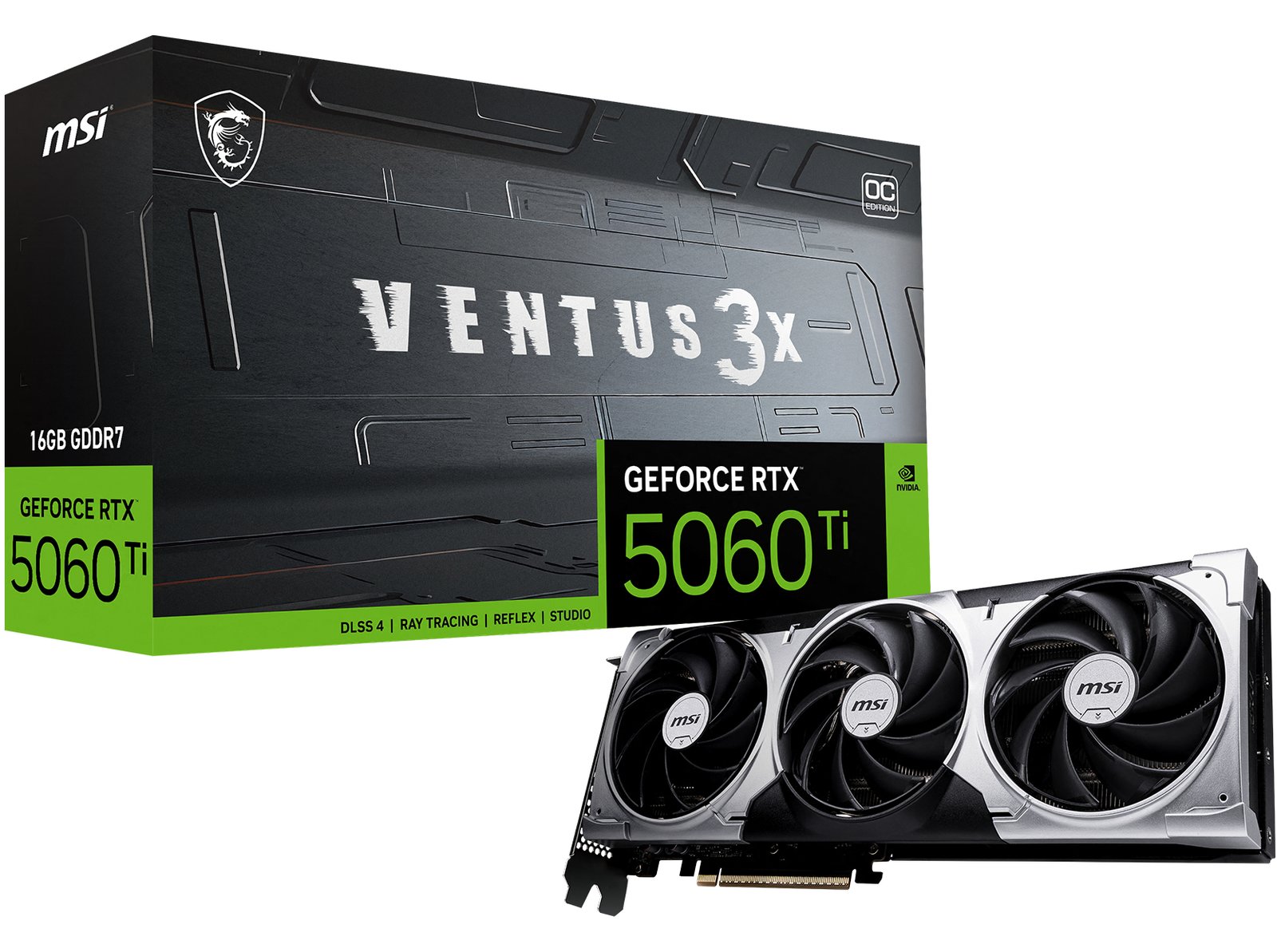 MSI GeForce RTX 5060 Ti 16G VENTUS 3X OC - Grafikkarten