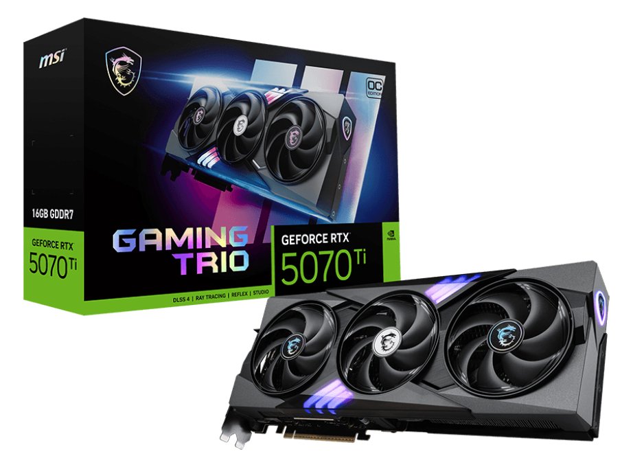 MSI GeForce RTX 5070 Ti 16G GAMING TRIO OC - Grafikkarten