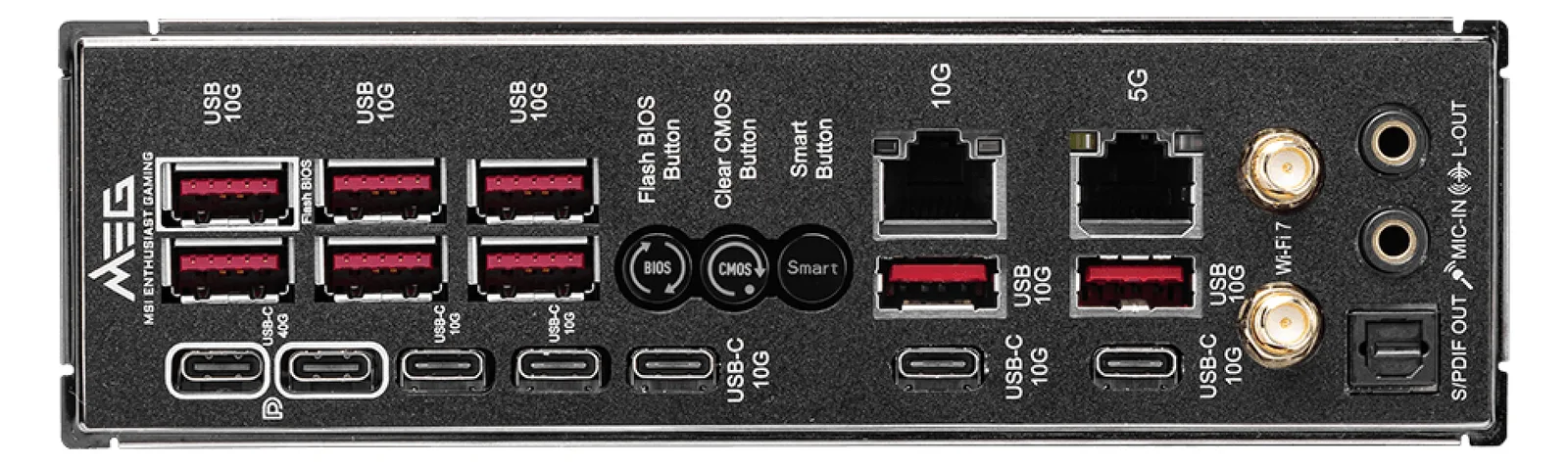MSI MEG X870E GODLIKE - Motherboard - E-ATX - Socket AM5 - AMD X870E Chipsatz - USB-C 3.2 Gen 2x2, USB 3.2 Gen 2, Ansicht 6
