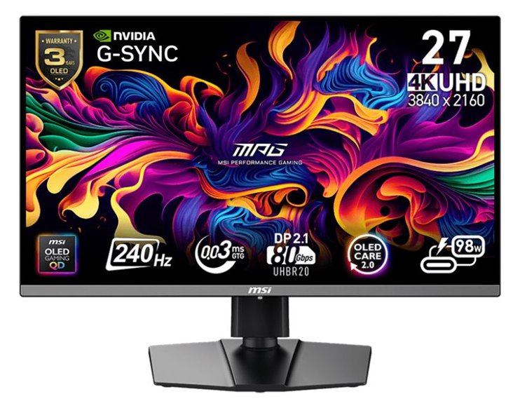 MSI MPG 272URXDE - OLED-Monitor - Gaming - 68.6 cm (27)