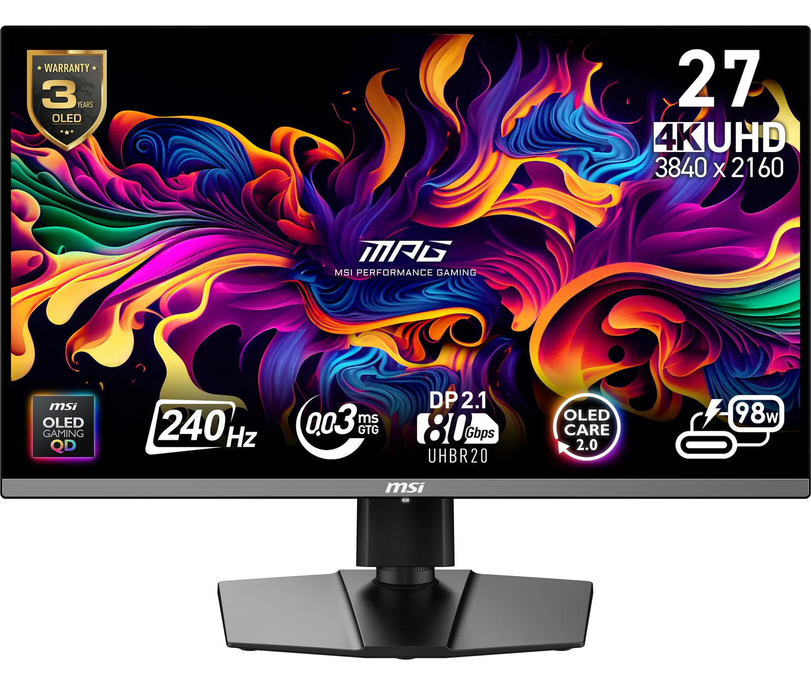 MSI MPG 272URXDE - OLED-Monitor - Gaming - 68.6 cm (27), Ansicht 2