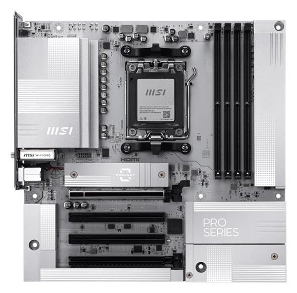 MSI PRO B850M-A WIFI PZ - Motherboard - micro ATX - Socket AM5 - AMD B850 Chipsatz  - 5 GB Ethernet, Wi-Fi 7, Bluetooth