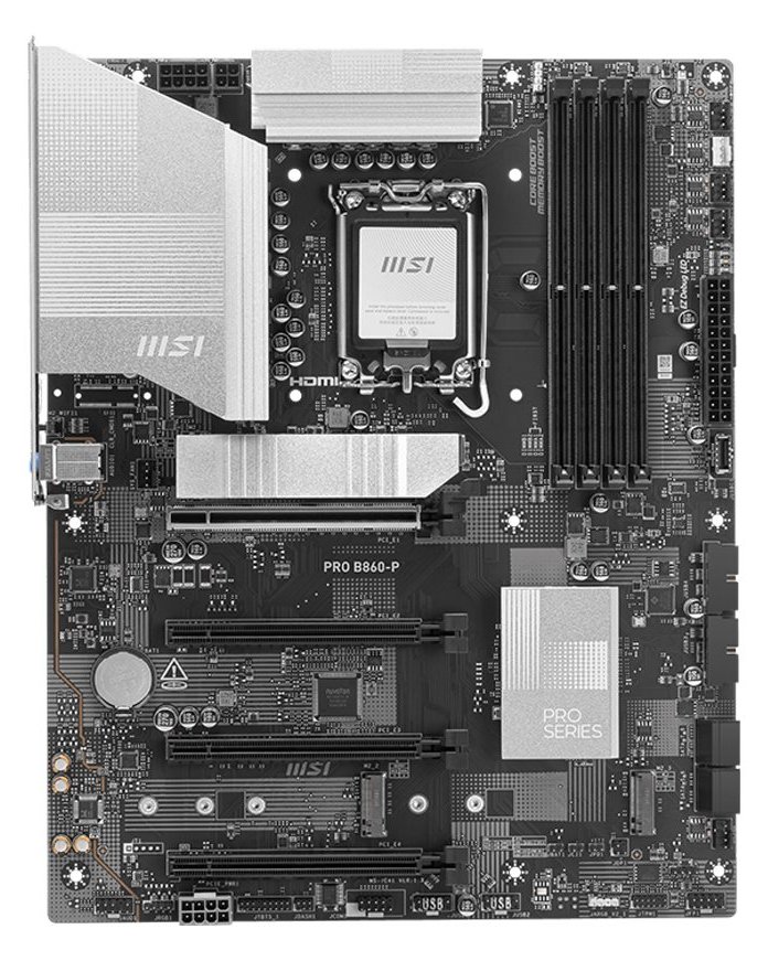 MSI PRO B860-P - Mainboard - ATX - LGA1851-Sockel - B860 Chipsatz - 5 Gigabit Ethernet