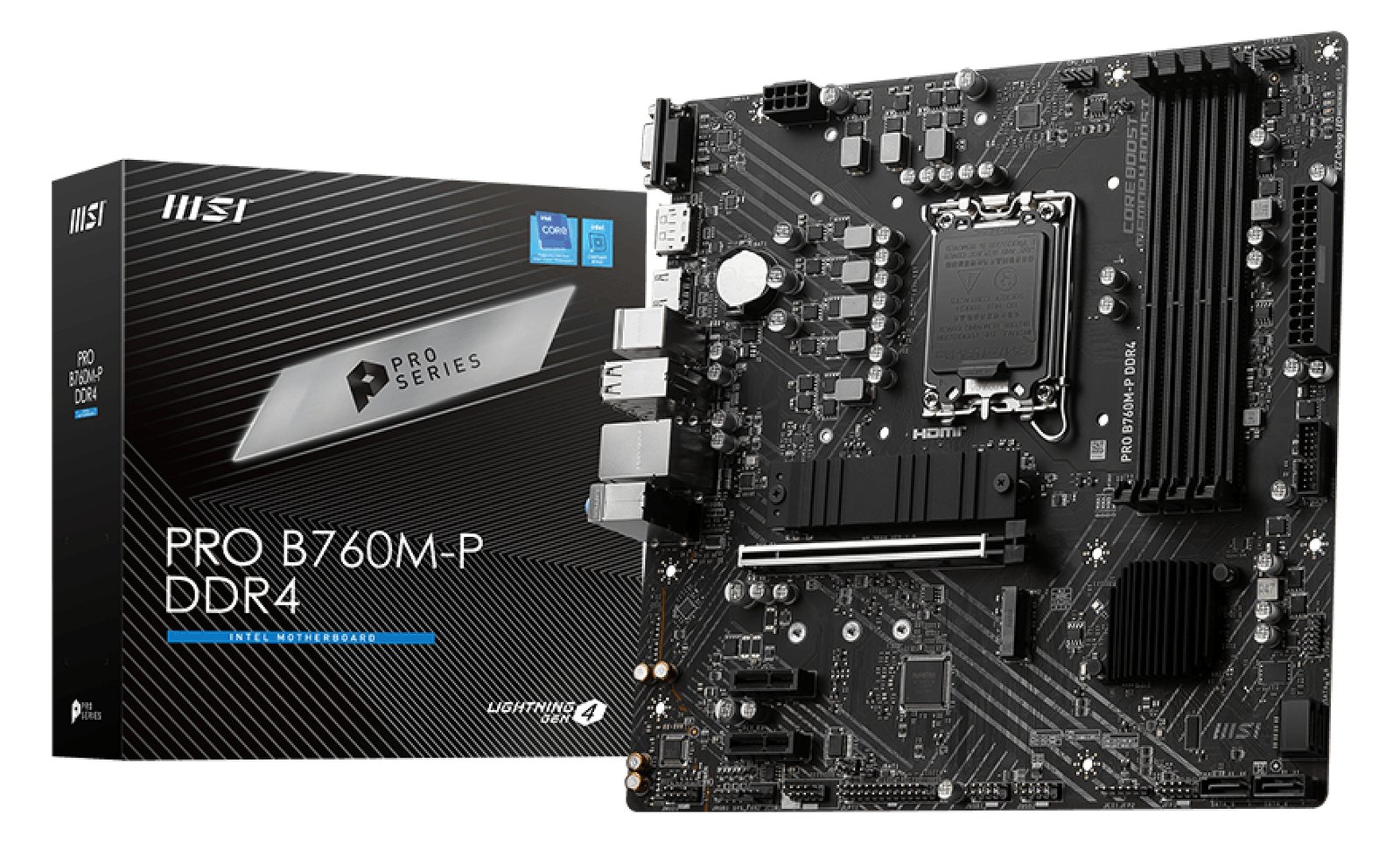 MSI PRO B760M-P DDR4 - Motherboard - micro ATX - LGA1700-Sockel - B760 Chipsatz