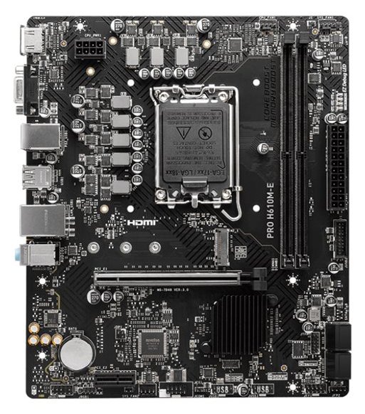 MSI PRO H610M-E - Motherboard - micro ATX - LGA1700-Sockel - H610 Chipsatz