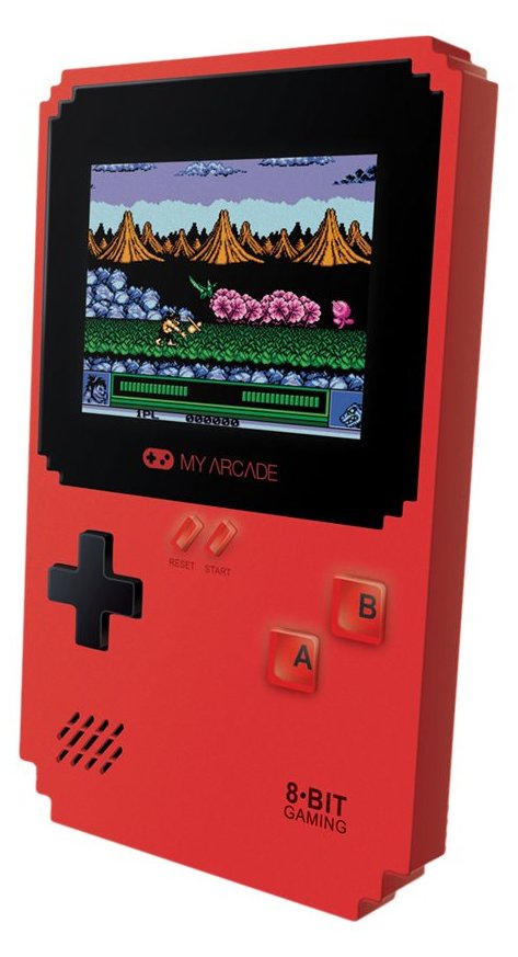 MyArcade My Arcade Pixel Classic - Schwarz - Rot - Mikro-USB - 3,5 mm - AAA - Alkali