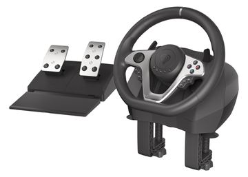 natec GENESIS Seaborg 400 - Lenkrad + Pedale - Nintendo Switch - PC - PlayStation 4 - Playstation 3 - Xbox 360 von LumaTech