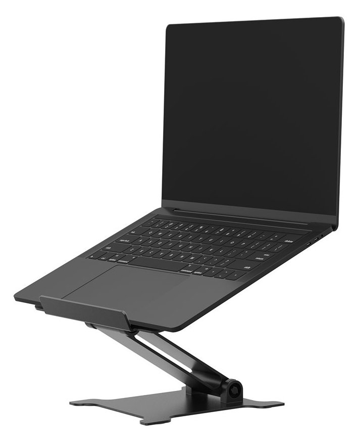 Neomounts Aufstellung - faltbar - für Notebook - Aluminium - Schwarz - Bildschirmgröße: 27.9-38.1 cm (11-15)