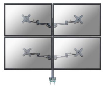 Neomounts by Newstar FPMA-D935D4 - Befestigungskit - full-motion - für 4 LCD-Anzeigen - Silber von LumaTech