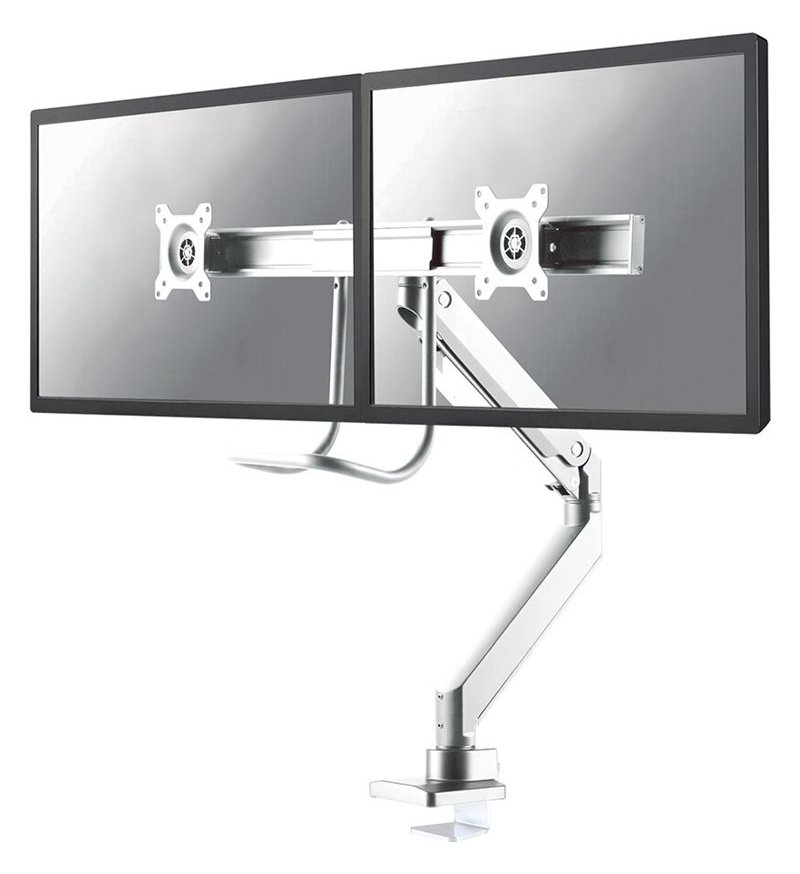 Neomounts by Newstar Select NM-D775DX - Befestigungskit - full-motion - für 2 LCD-Displays - Aluminium - weiß
