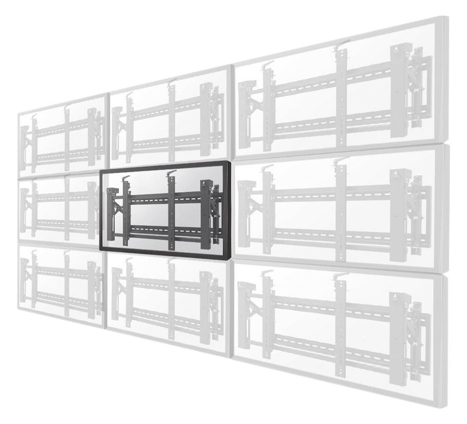 Neomounts LED-VW2000BLACK - Klammer - für Flachbildschirm - verriegelbar - Schwarz - Bildschirmgröße: 81.3-191 cm