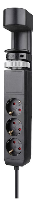 Neomounts Steckdosenleiste - USB-C + USB-A - 230 V - 3680 Watt - Ausgang: 3 (2 x 24-poliger USB-C (PD) - Schwarz