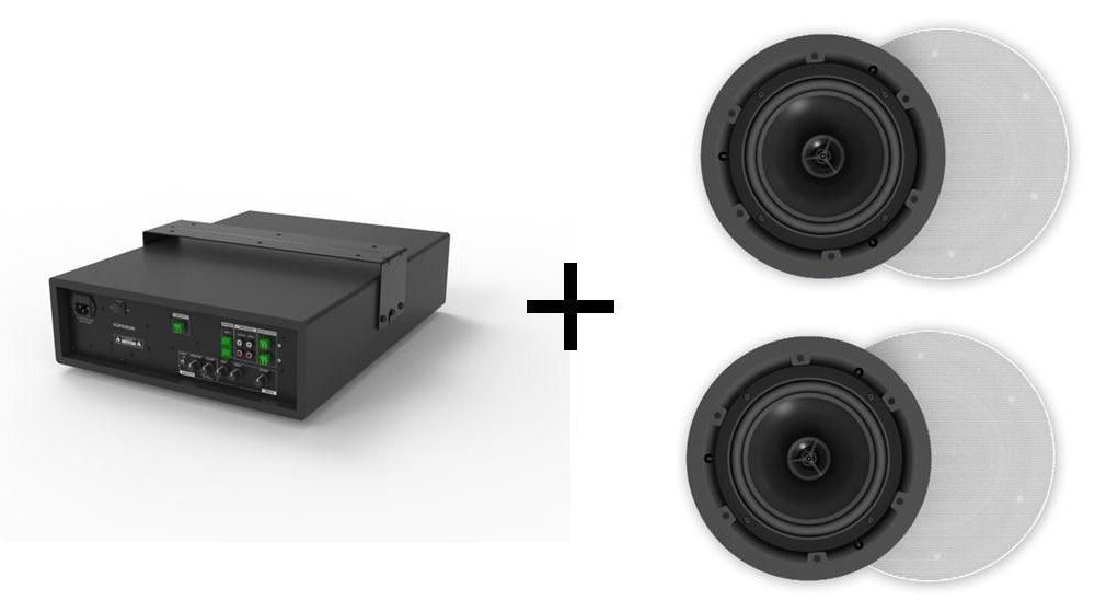 VivoLink Audiopack Subwoofer 8"+ 2 x ceiling speakers