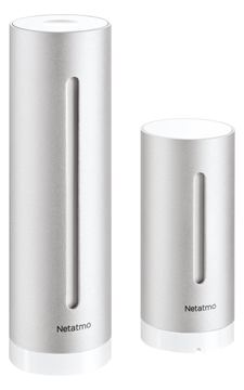 Netatmo NBU-NWS-NIM-EU - Silber - Innen-Luftdruck - Innen-Hygrometer - Innen-Thermometer - Außen-Barometer von LumaTech