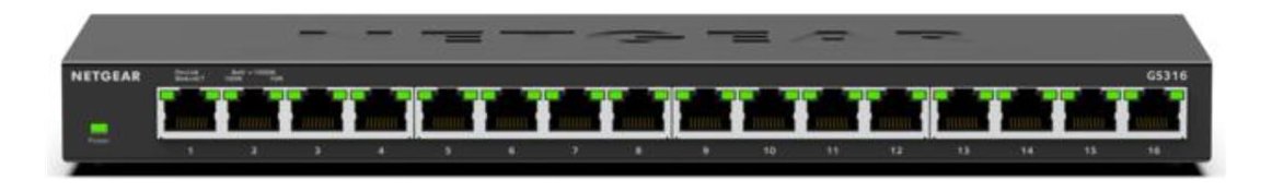 Netgear GS316v3 - Switch - unmanaged - 16 x 10/100/1000