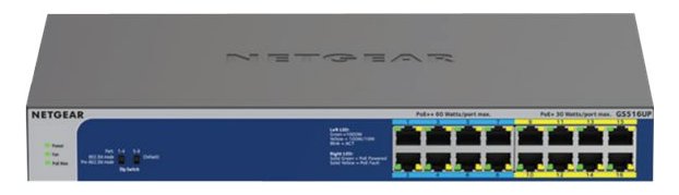 Netgear GS516UP - Switch - unmanaged - 8 x 10/100/1000 (PoE+)