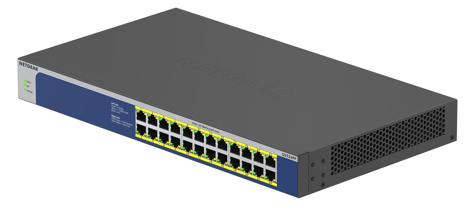 Netgear GS524PP - Switch - unmanaged - 24 x 10/100/1000 (PoE+)