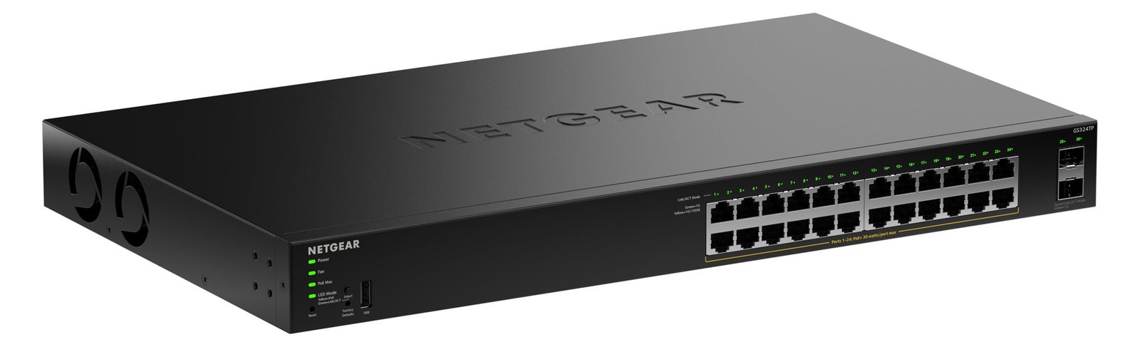 Netgear S350 24P GE PoE+ Smart Switch GS324TP - Switch - 1 Gbps