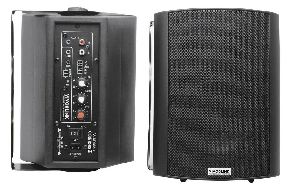 VivoLink VLSP65AB - 2-Wege - 2.0 Kanäle - Kabelgebunden - 60 W - 45 - 20000 Hz - Schwarz