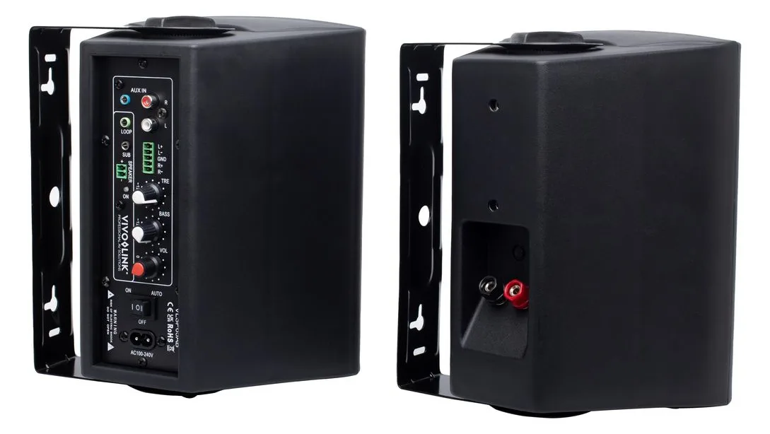 VivoLink VLSP65AB - 2-Wege - 2.0 Kanäle - Kabelgebunden - 60 W - 45 - 20000 Hz - Schwarz, Ansicht 2
