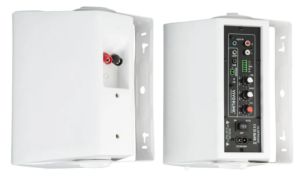 VivoLink VLSP65AW - 2-Wege - 2.0 Kanäle - Kabelgebunden - 60 W - 45 - 20000 Hz - Weiß, Ansicht 3