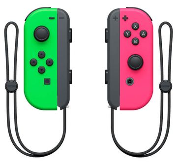 Nintendo Joy-Con(Left & Right) - Game Pad - kabellos - Neongrün, Neon Pink (Packung mit 2) von LumaTech