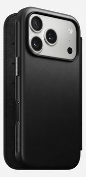 Nomad Modern Leather Folio iPhone 17 Pro Black von LumaTech