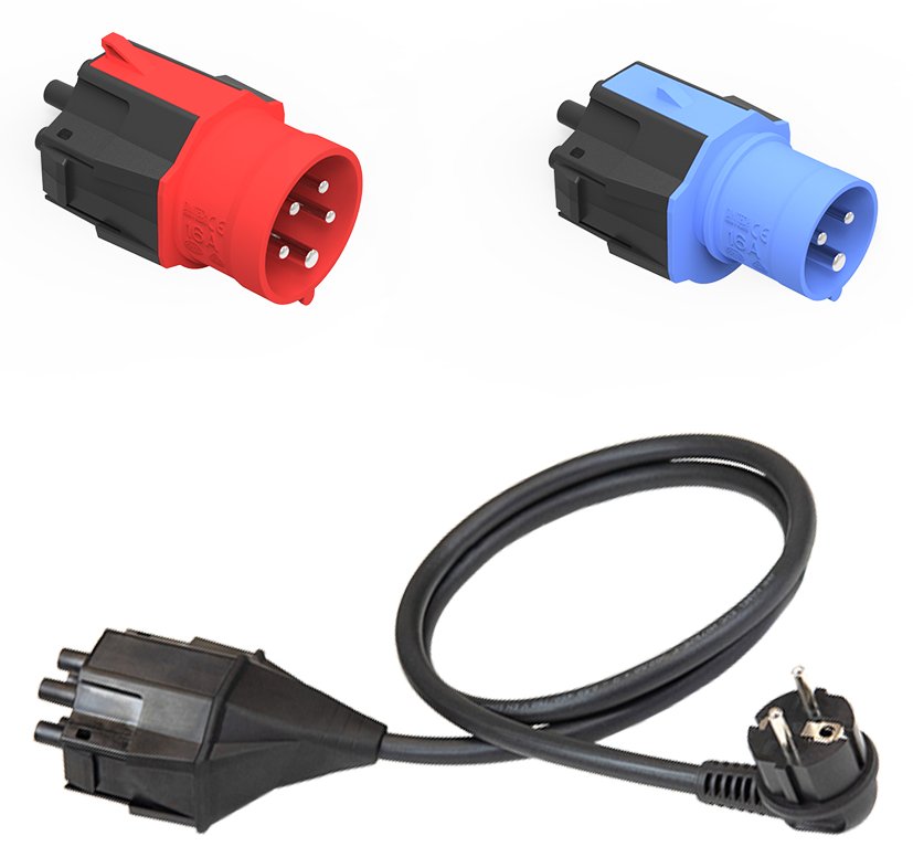 NRGkick 20001053 - Steckdosenadapter - Schwarz - Blau - Rot