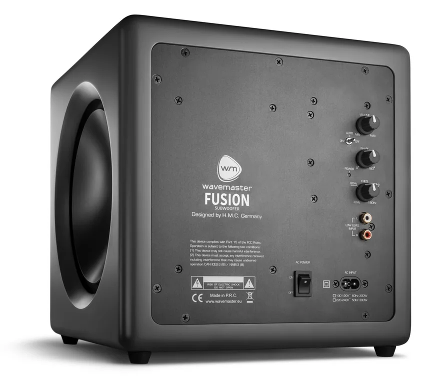 Wavemaster FUSION - Subwoofer - 125 Watt - 200 mm (8") - grau, Ansicht 4