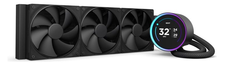 NZXT Kraken Elite 360 - Prozessor-Flüssigkeitskühlsystem - mit LCD-Display - Kühlergröße: 360 mm (für: LGA1851, LGA170)