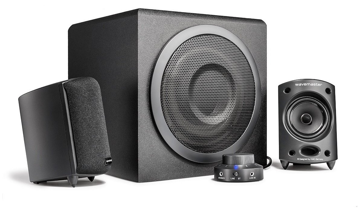 Wavemaster MOODY BT - Lautsprechersystem - 2.1-Kanal - kabellos - Bluetooth - 65 Watt (Gesamt)