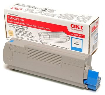 OKI Cyan - Original - Tonerpatrone - für C5600 von LumaTech