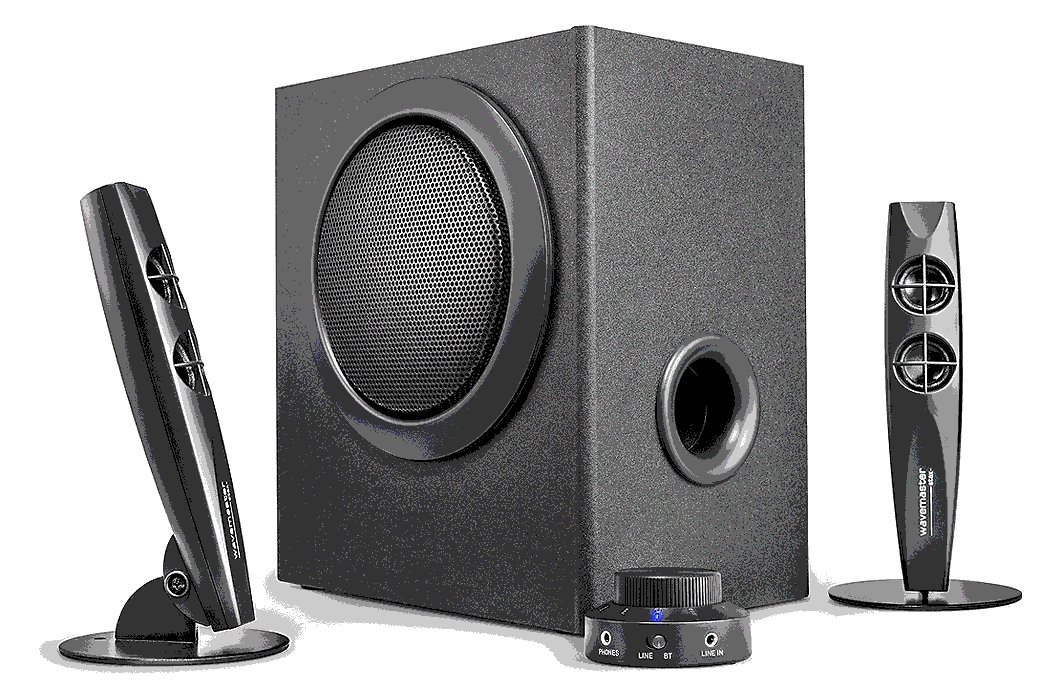 Wavemaster STAX - Lautsprechersystem - 2.1-Kanal - kabellos - Bluetooth - 46 Watt (Gesamt)