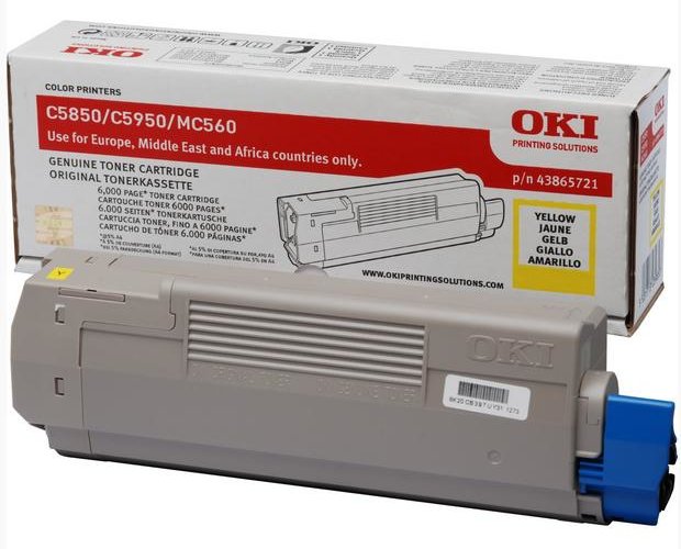 OKI Gelb - Original - Tonerpatrone - für OKI MC560dn, MC560n