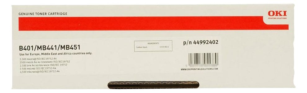 OKI Schwarz - Original - Tonerpatrone - für B401d, 401dn