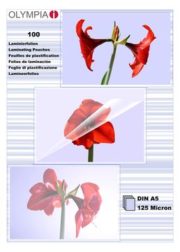 Olympia 1x100 DIN A5 125 micron - Transparent - A5 - 100 Stück(e) von LumaTech