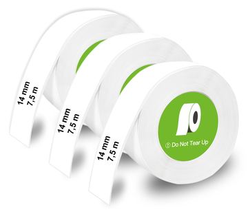 Olympia Endlos Etikettenrolle für P22 3 Stück weiß von LumaTech