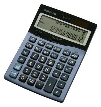 Olympia LCD 4312 - Desktop - Einfacher Taschenrechner - 12 Ziffern - 3 Zeilen von LumaTech
